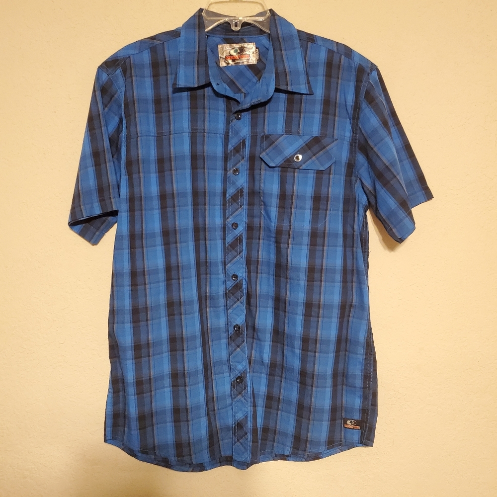 Mossy Oak Mens Casual Button Up